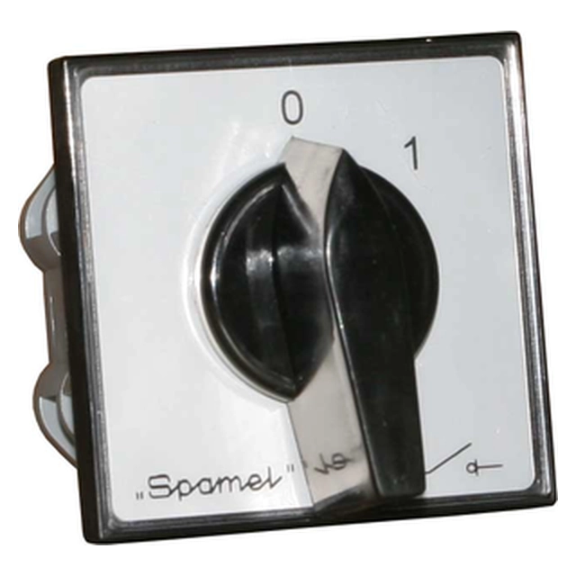 Spamel Cam switch 0-1 3P 16A attached to the desktop - ŁK16R-2.8211\P03