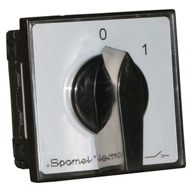 Spamel Switch 0-1 3P 25A montato sul desktop - SK25-2.8211P08