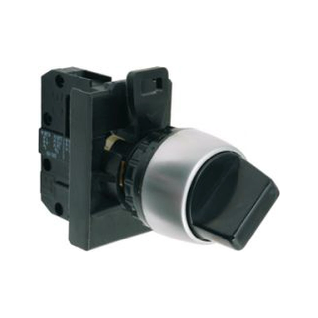 Spamel Switch 2 bouton de position 22mm noir 1Z non retournable (ST22-P.CZ-10CZ)