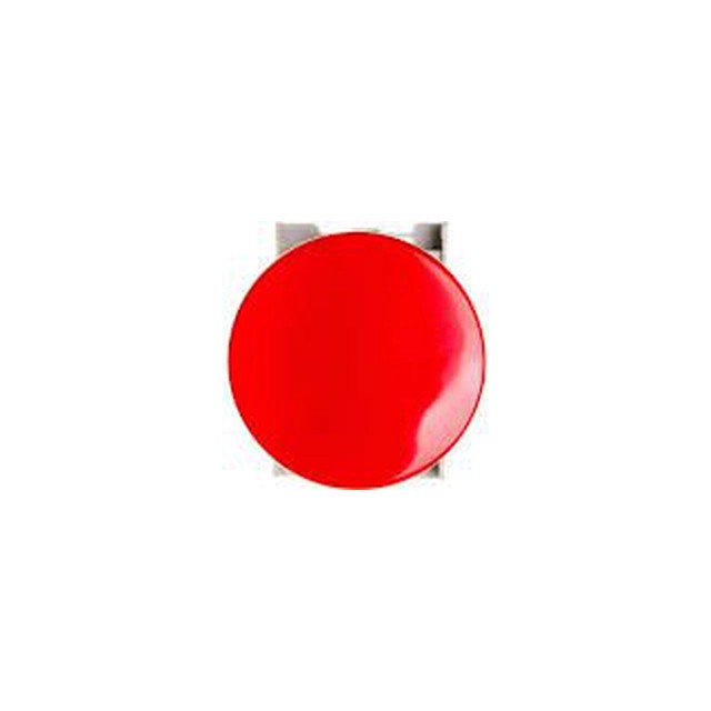 Spameļu sarkanā sēņu poga 1Z 1R niķelēts gredzens (SP22-DC-11)