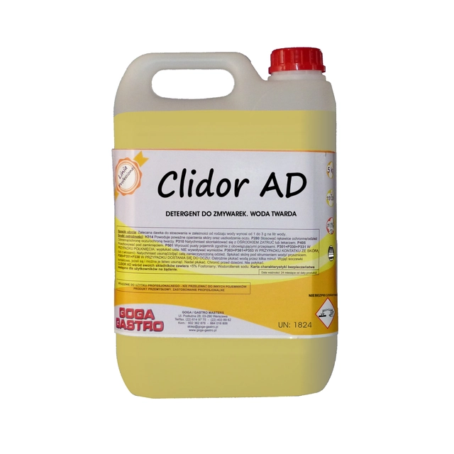 Spanish professional dishwashing liquid hard water 10kg FILLER CLIDOR AD