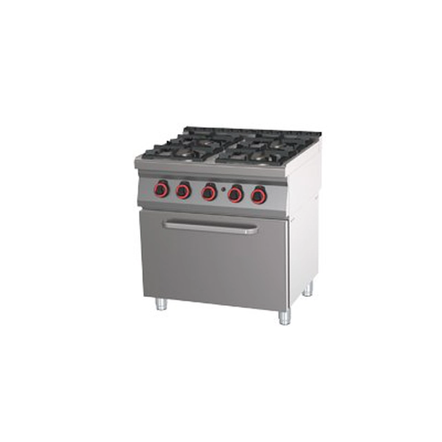 SPBT 70/80 21 G ﻿Cucina a gas con forno. GN 2/1