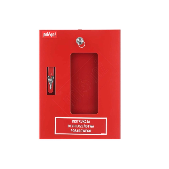 Spintelės dėžutė priešgaisrinės saugos instrukcijoms