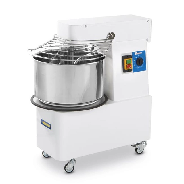 Spiral dough mixer with a fixed head and a bowl - 50l