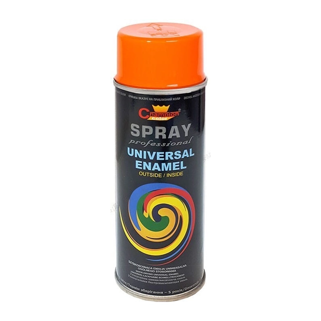 Spray de esmalte universal Champion Professional laranja 400ml