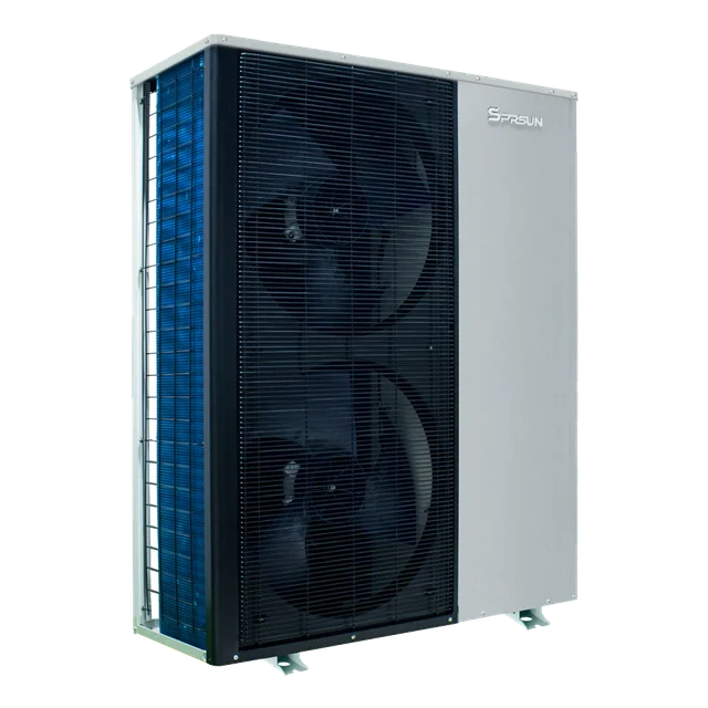 SPRSUN-Wärmepumpe R32 Luftwärmepumpe 19.8kW Dreiphasig weiß, Heizung + Kühlung + Warmwasser