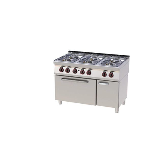 SPT 70/120 21 G ﻿Cucina a gas con forno. GN 2/1