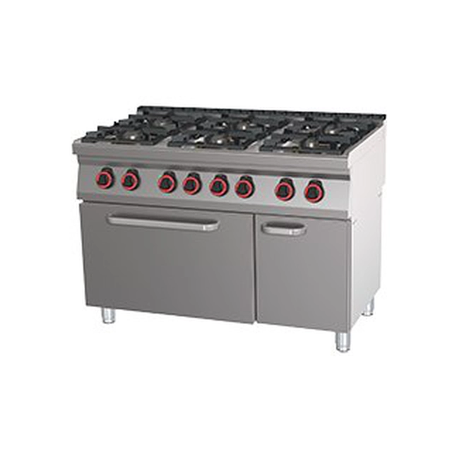 SPT 70/120 21 GE ﻿Cucina a gas con forno. elettricoGN 2/1