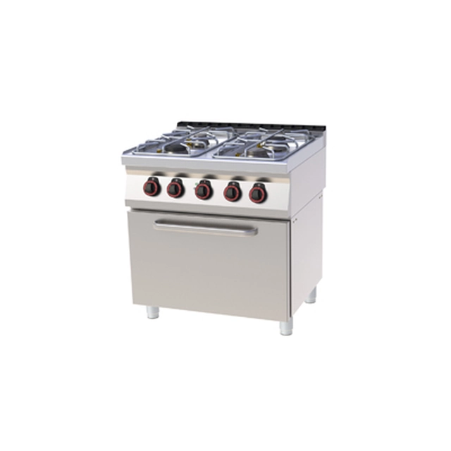 SPT 70/80 11 GE ﻿Cuisinière à gaz avec four. électriqueGN 1/1