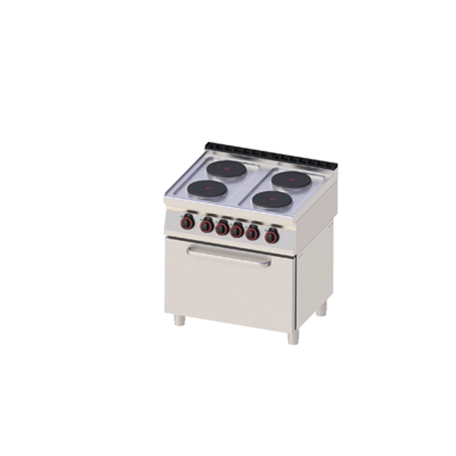 SPT 70/80 21 E ﻿Elektrisch fornuis met oven GN 2/1