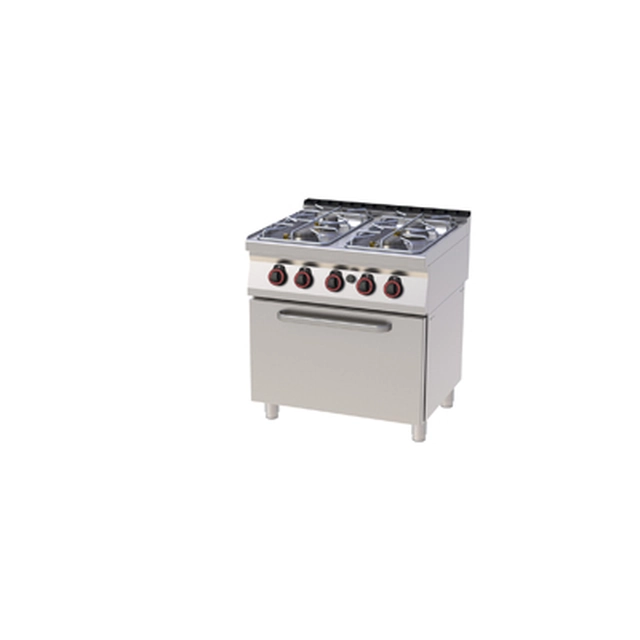 SPT 70/80 21 G ﻿Cucina a gas con forno. GN 2/1