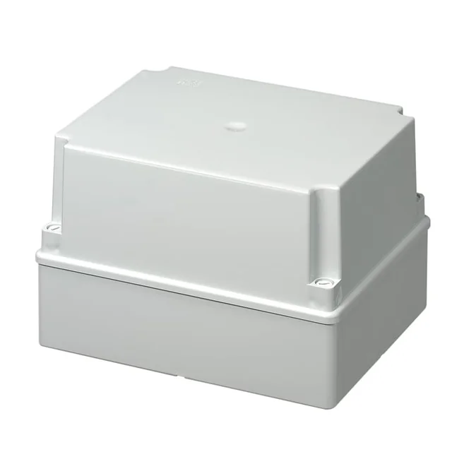 Square applied box 240x190x160mm IP56 high for distribution junction ABS UV resistance without grommets smooth edges