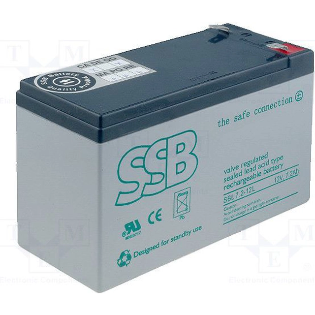 SSB Battery 12V/7.2Ah (SBL 7.2-12L)