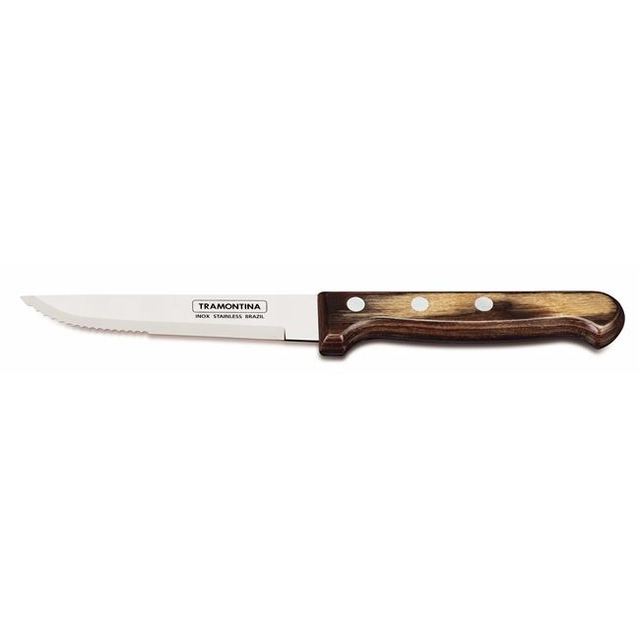Sæt bøfknive "GAUCHO", blister, 6szt., Churrasco-linje, mørkebrun