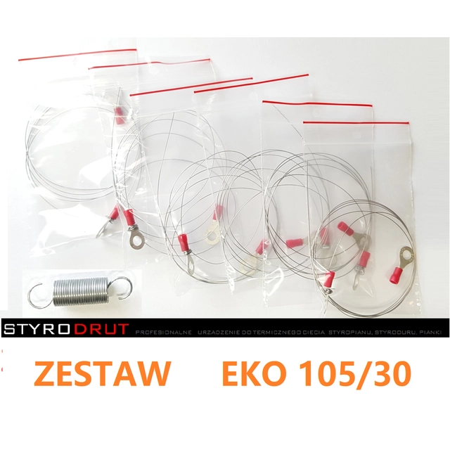 SÆT MED LEDNINGER 6 PCS - ØKO 105/30 STYRO WIRE