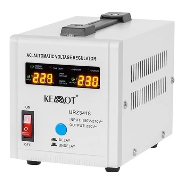 Stabilisateur de tension 500VA Ecran LCD - KEMOT URZ3418