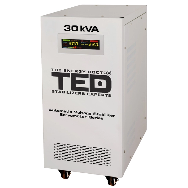 Stabilisateur réseau maximum 30KVA-SVC avec servomoteur monophasé TED001962