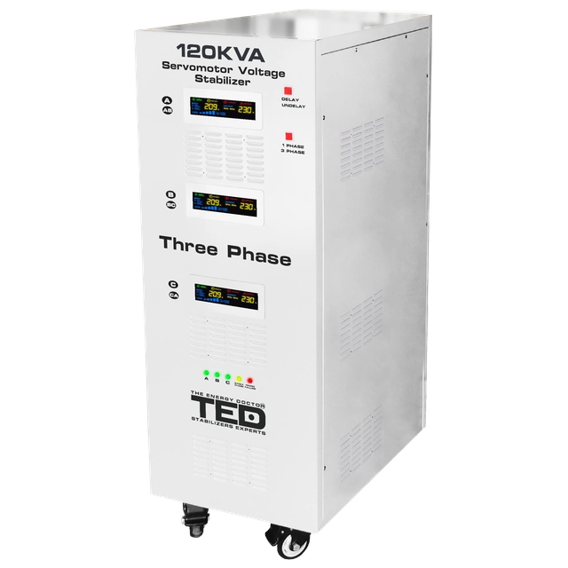 Stabilizzatore di rete massimo 120KVA-SVC con servomotore trifase-trifase TED000088