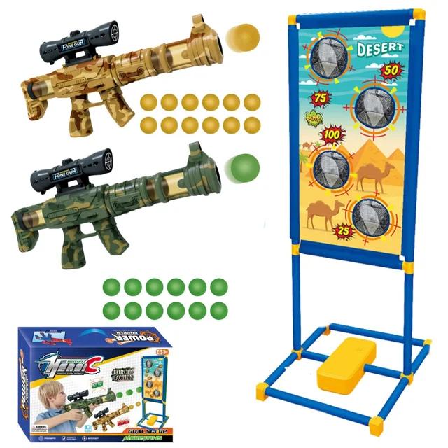 Stable Standing Shooting Target Pistols Shooting Foam Cartridges