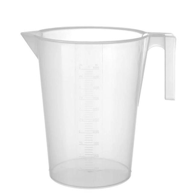 Stackable polypropylene measuring cup, diameter. 147x(H)215 mm
