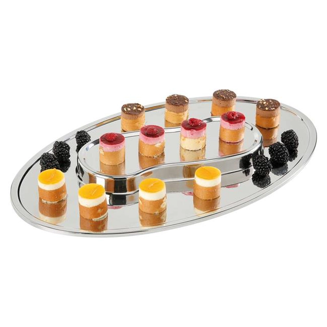 Stackable serving tray - owalna-540x335 x40 (h) 436165