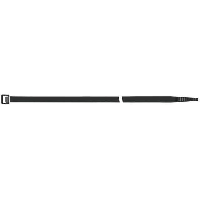 Stahovací pásek z UV nylonu, černý 450x7,5mm, 100 ks.SapiSelco