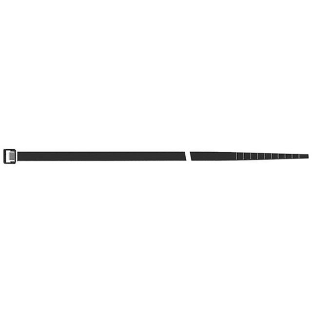 Sťahovacie pásky, čierne - 3,5 x 140 mm 100 kusov