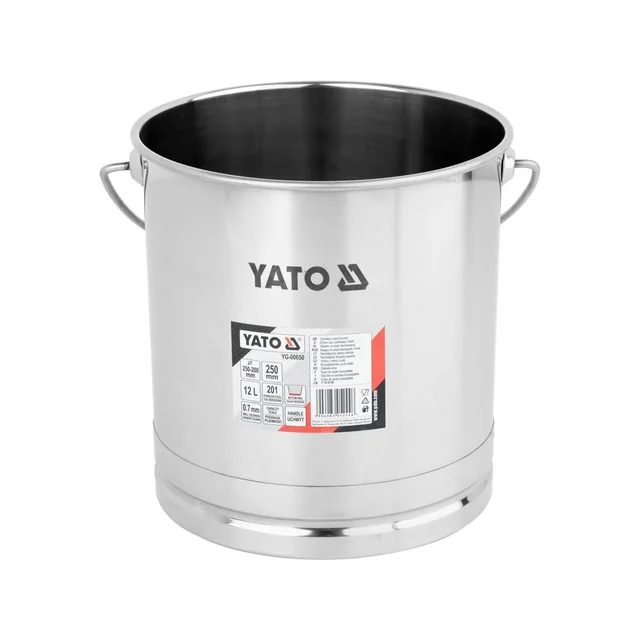 STAINLESS STEEL BUCKET 12L