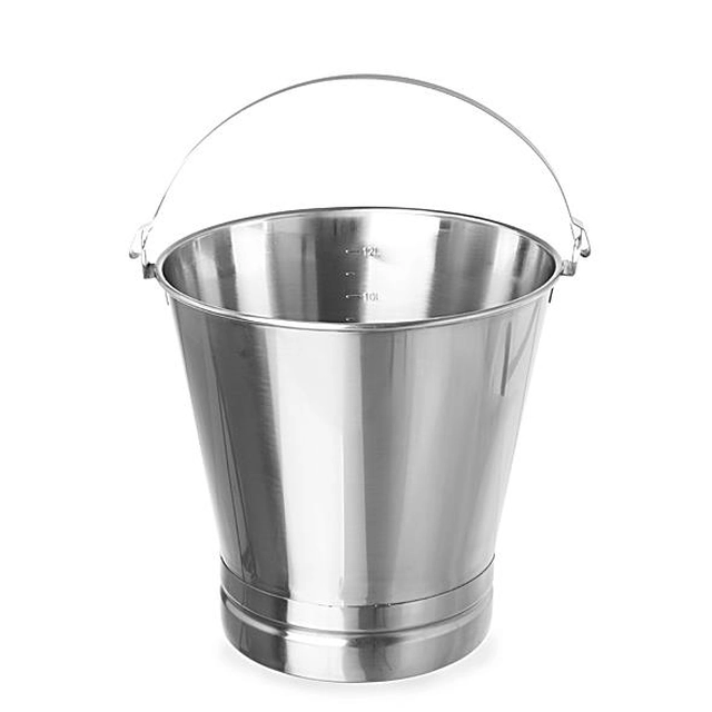Stainless steel bucket with ring 516676