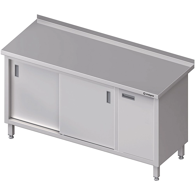 Stainless steel cabinet (P) sliding door 120x60 | Stalgast
