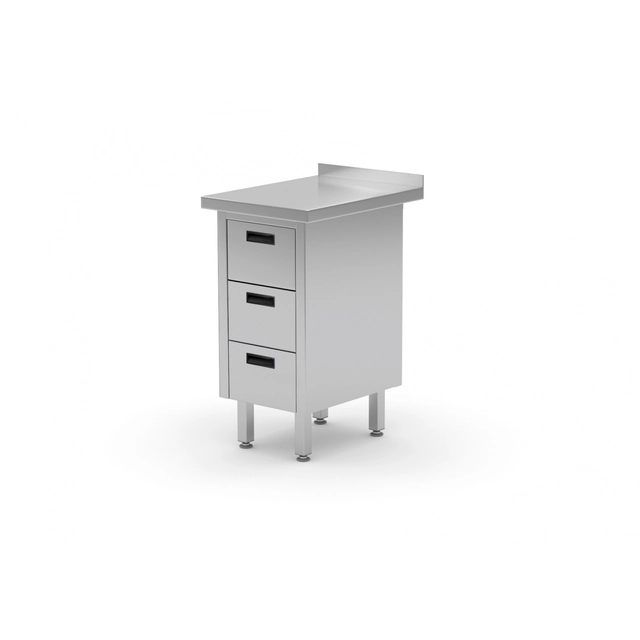 Stainless Steel Cabinet With 3 Drawers 43x60x85 Polgast 121046-3