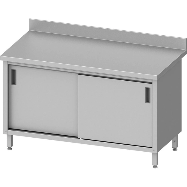 Stainless steel cabinet with sliding doors 120x60 Stalgast 950186120S