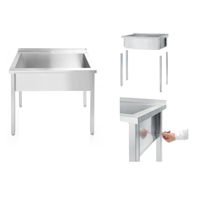 Stainless Steel Catering Pool 80x60x85 Hendi Sink 811009