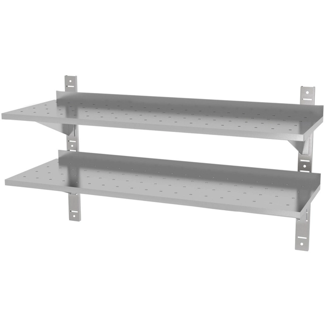 Stainless Steel Draining Shelf 100x30 2-Poz Polgast 384103-Perf