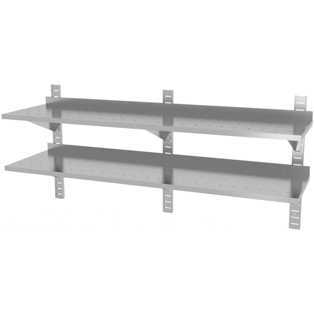 Stainless Steel Draining Shelf 170x30 2-Poz Polgast 384173-3-Perf