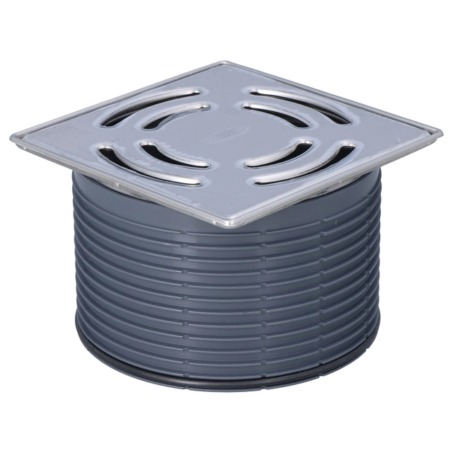 Stainless steel frame extension 145x145mm/ stainless steel drain grate 138x138mm for ceiling drains