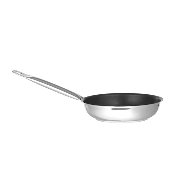 Stainless steel frying pan with 25L non-stick coating