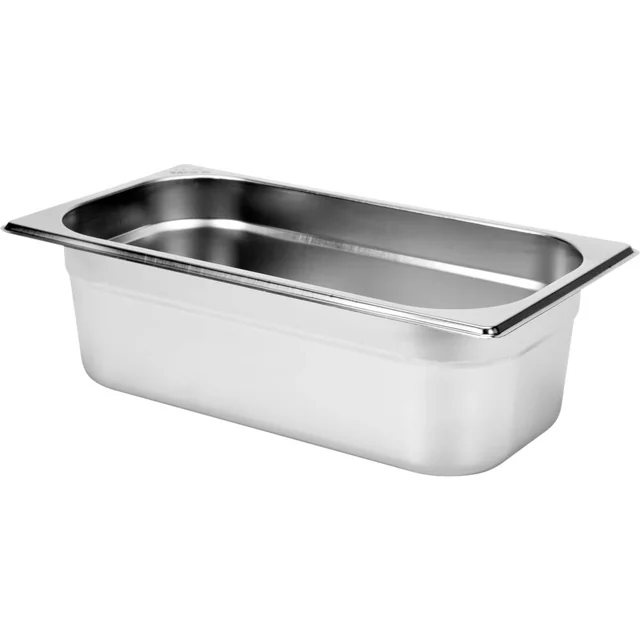 STAINLESS STEEL GASTRONOMIC CONTAINER GN 1/3 100MM 4L