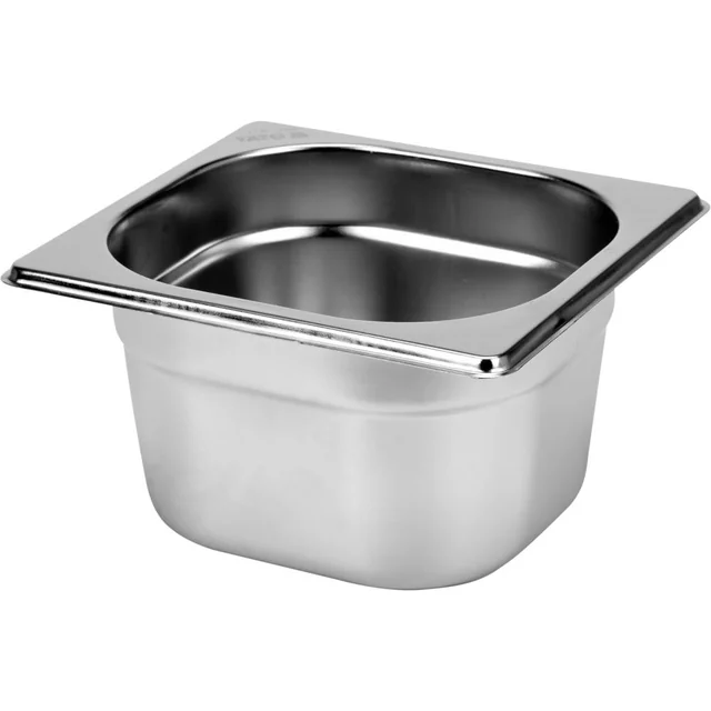 STAINLESS STEEL GASTRONOMIC CONTAINER GN 1/6 100