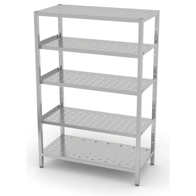 Stainless Steel Gastronomic Draining Shelf 100x40x180 Polgast Adjustable Shelves 357104