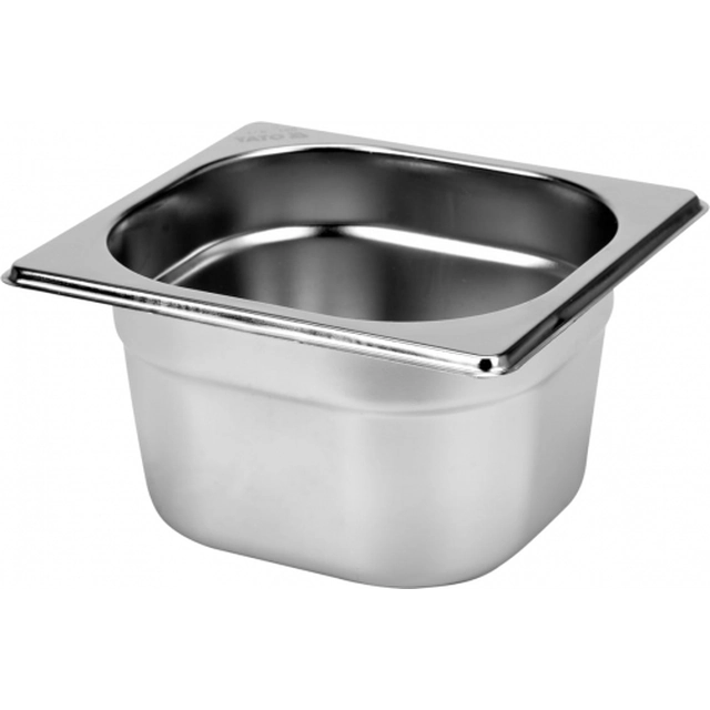 STAINLESS STEEL GASTRONOMY CONTAINER GN 1/6 100 YATO | YG-00291