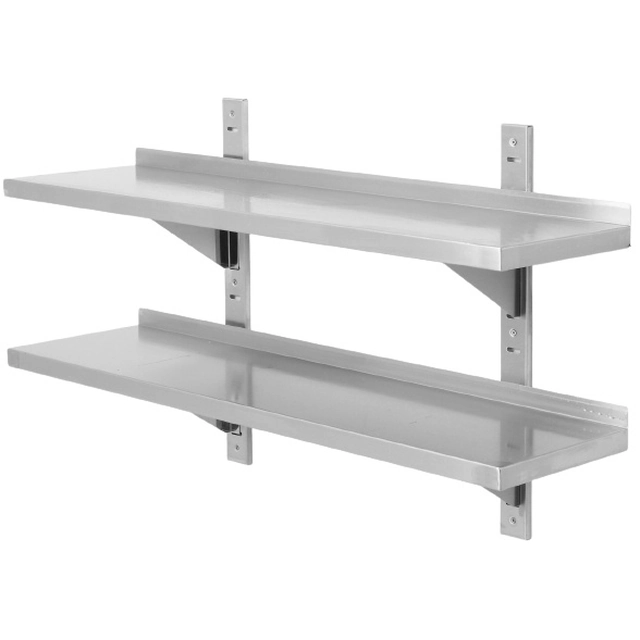 Stainless Steel Gastronomy Shelf 2-Poziomowa 100x30 Hendi 811726