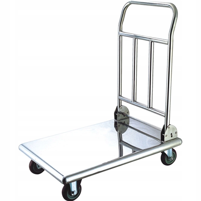 Stainless steel platform trolley for 150 kg | Stalgast