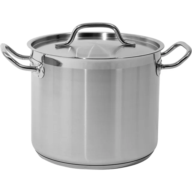 Stainless steel pot diameter 24cm 9L + cover