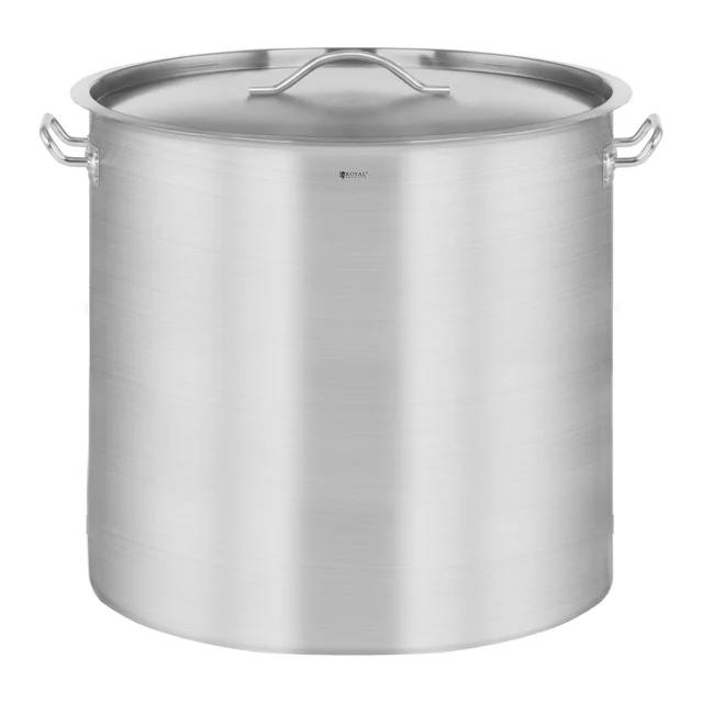 Stainless steel pot for induction 98L with lid