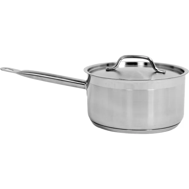 STAINLESS STEEL SAUCER WITH LID 20x10,5CM 3,3L