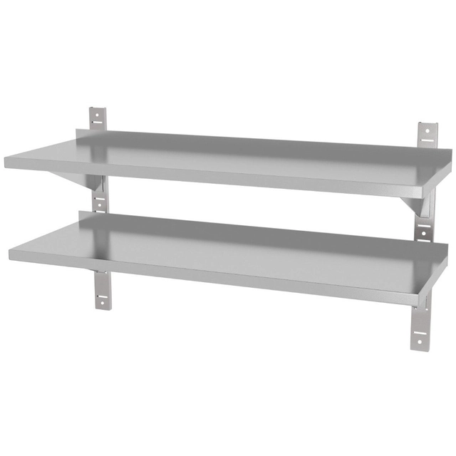 Stainless Steel Shelf 100x30 2-Poz Polgast 384103