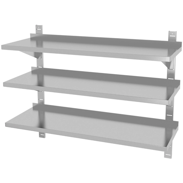 Stainless Steel Shelf 100x30 3-Poz Polgast 385103