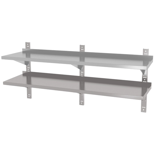 Stainless Steel Shelf 160x30 2-Poz Polgast 384163-3