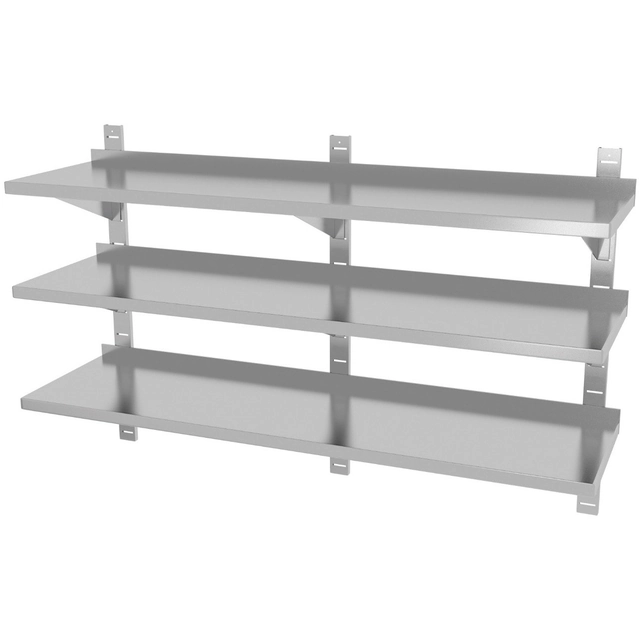 Stainless Steel Shelf 160x40 3-Poz Polgast 385164-3